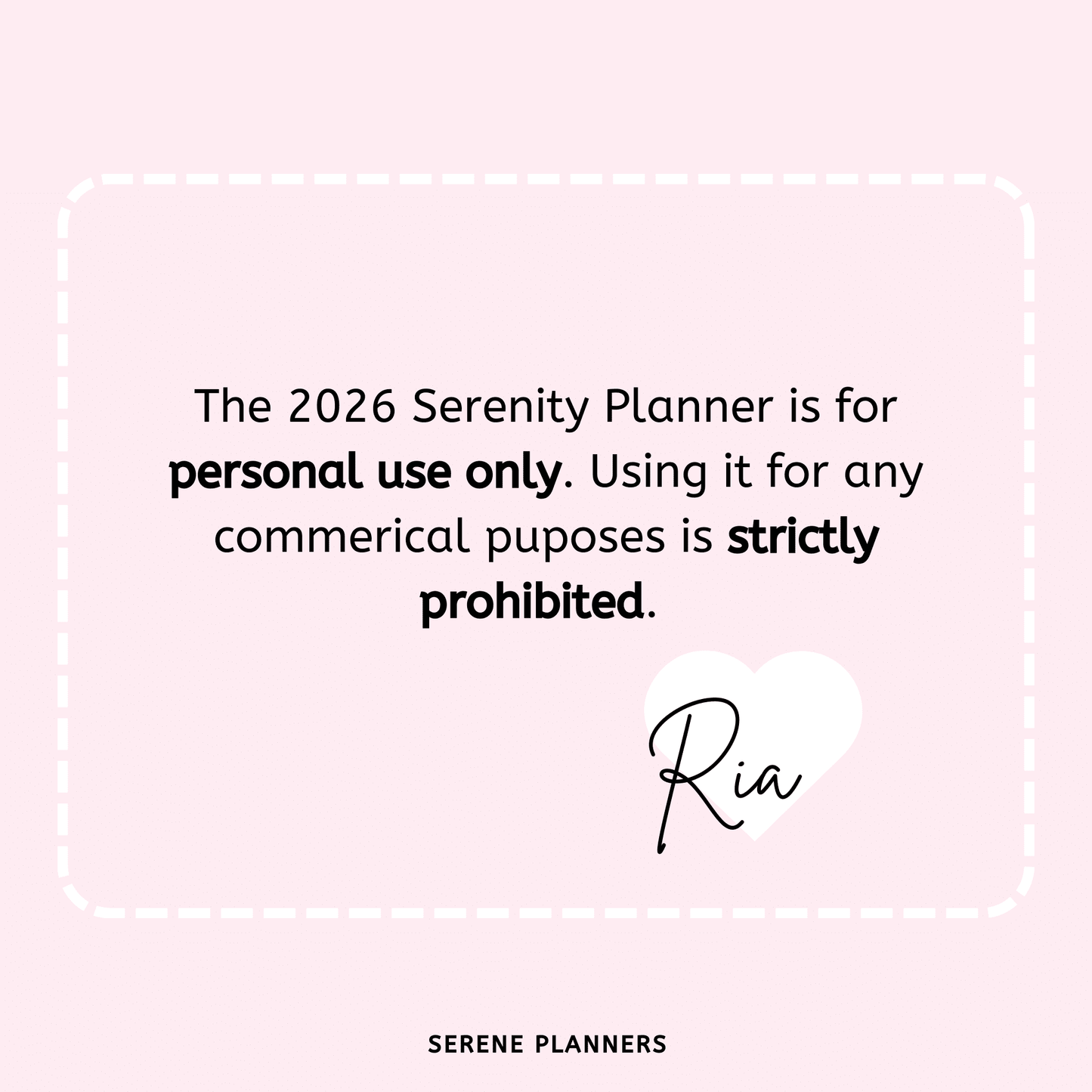 2026 Serenity Planner
