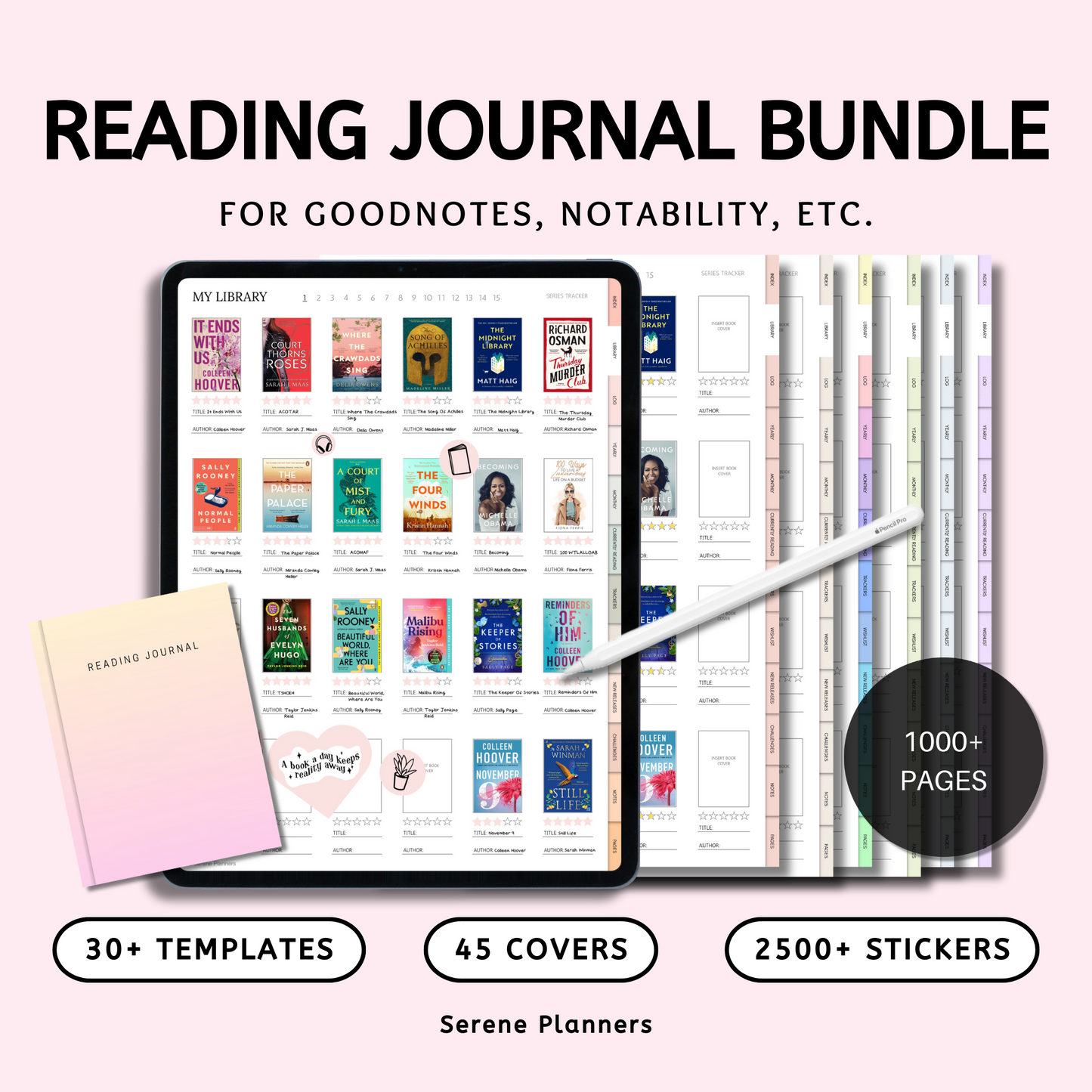 Digital Reading Journal Bundle