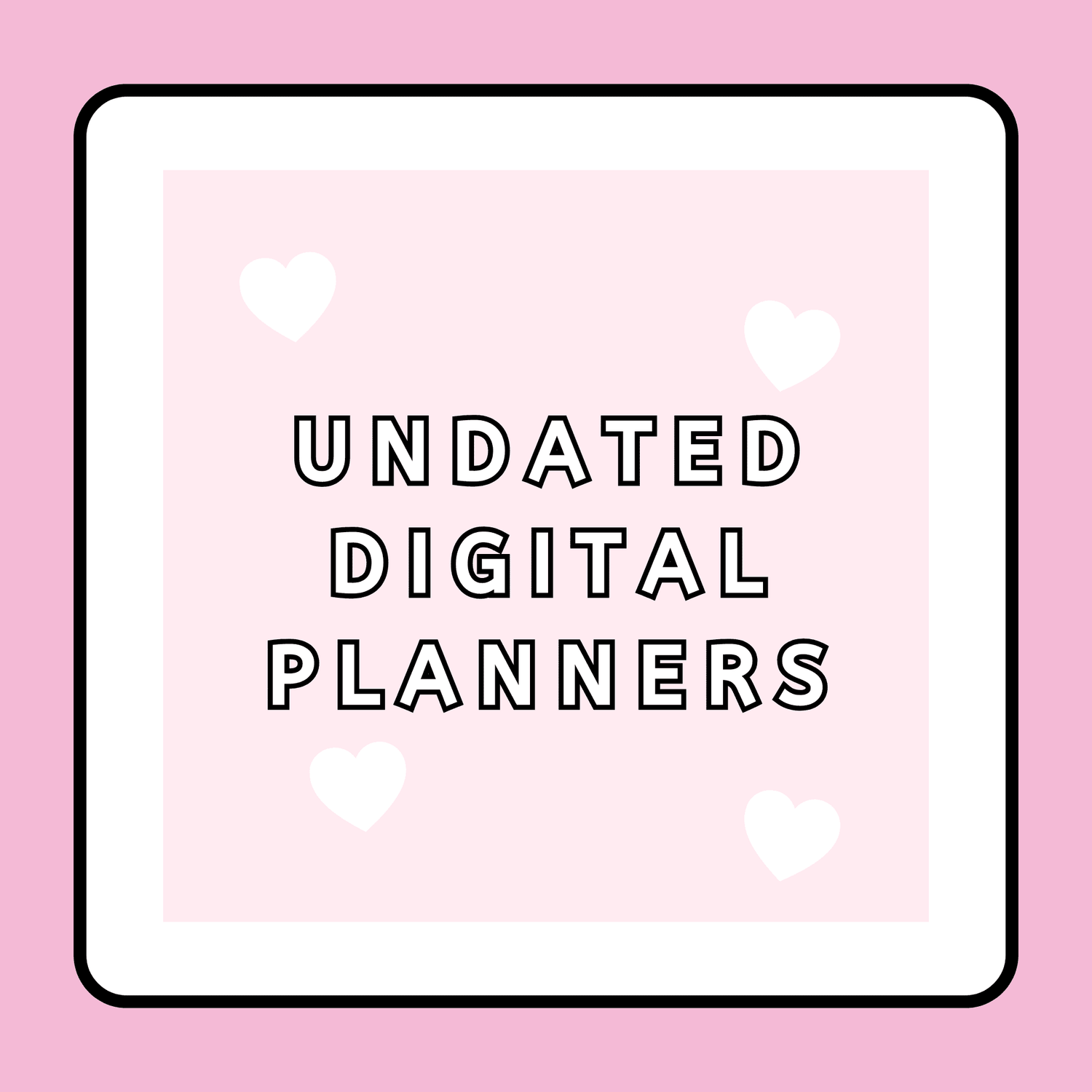 Undated Planners