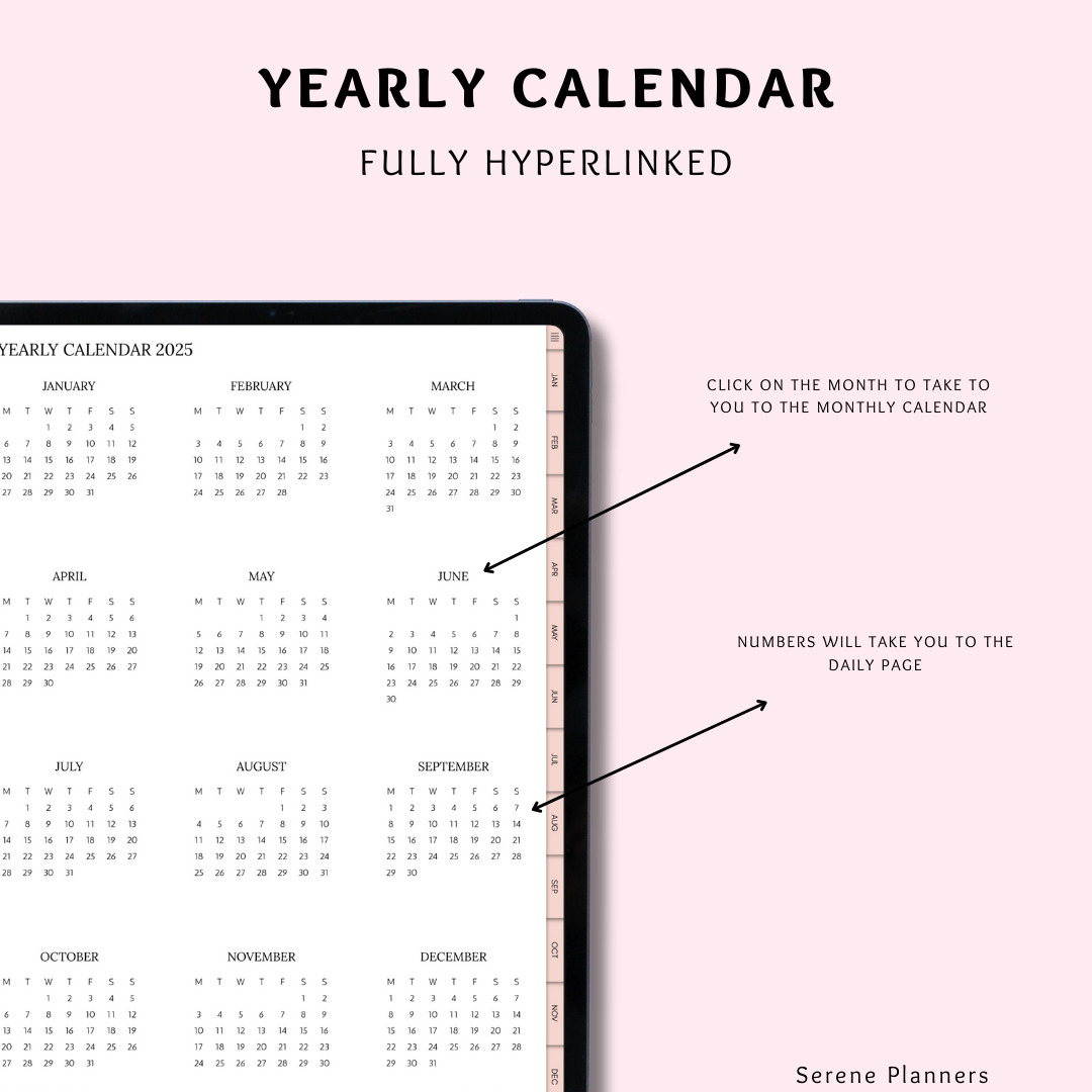 2025 Essential Planner - Pink
