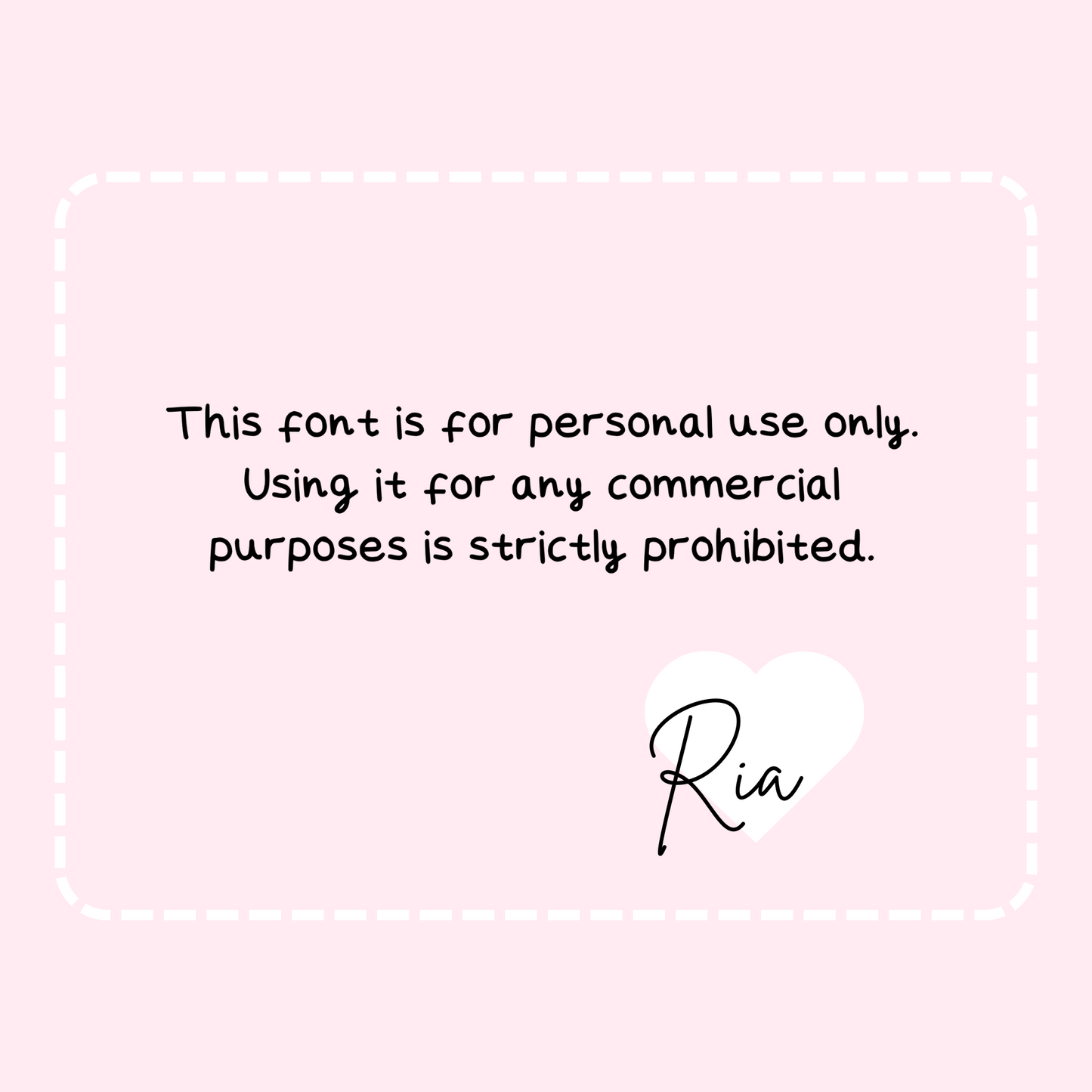 Ria’s Handwriting Font
