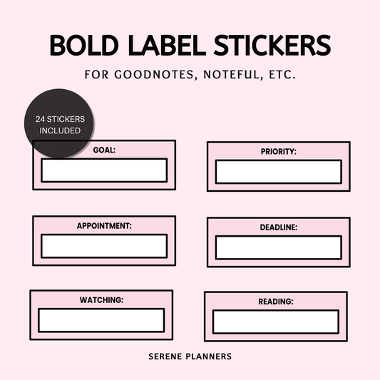 Bold Label Stickers