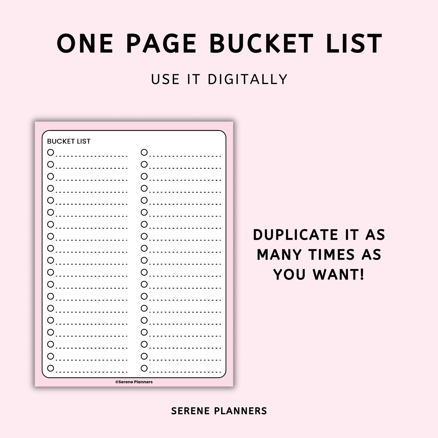 Bucket List