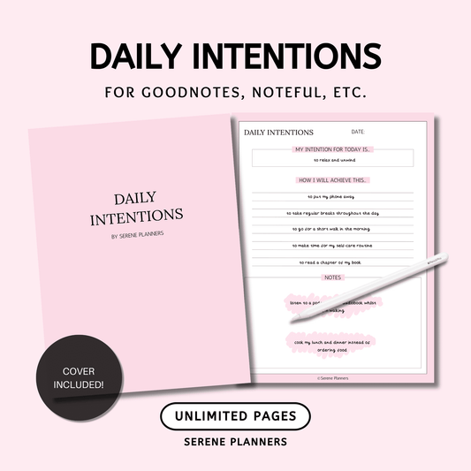 Daily Intentions Journal