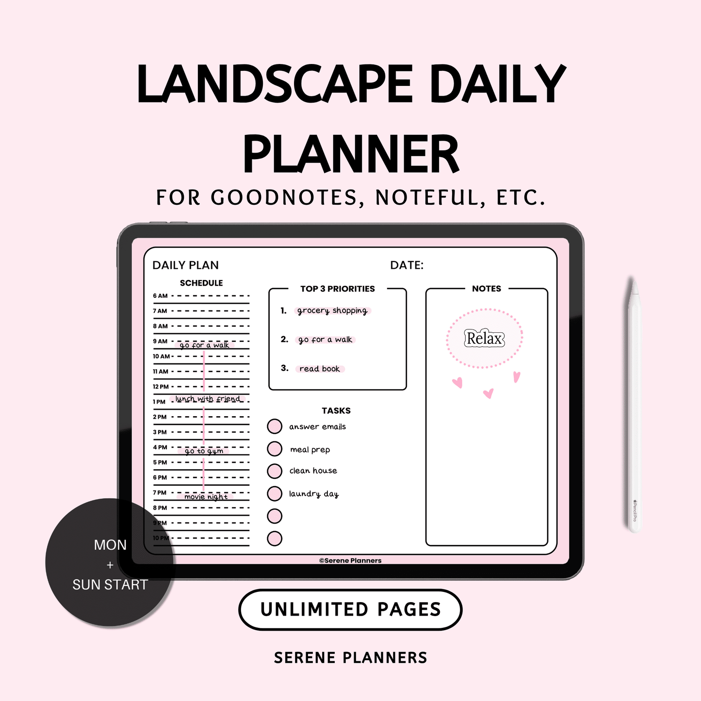 Landscape Daily Planner