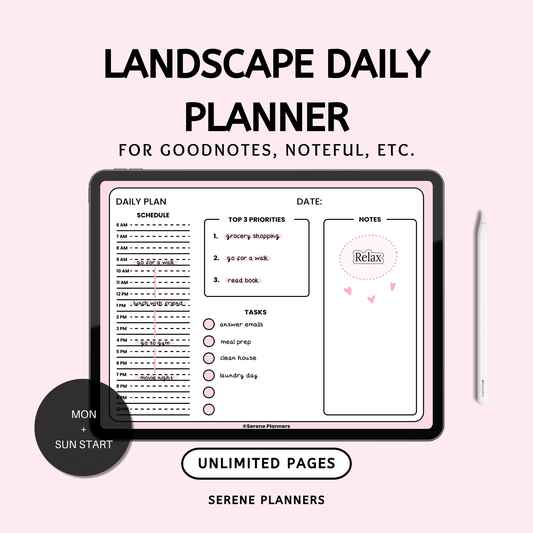 Landscape Daily Planner