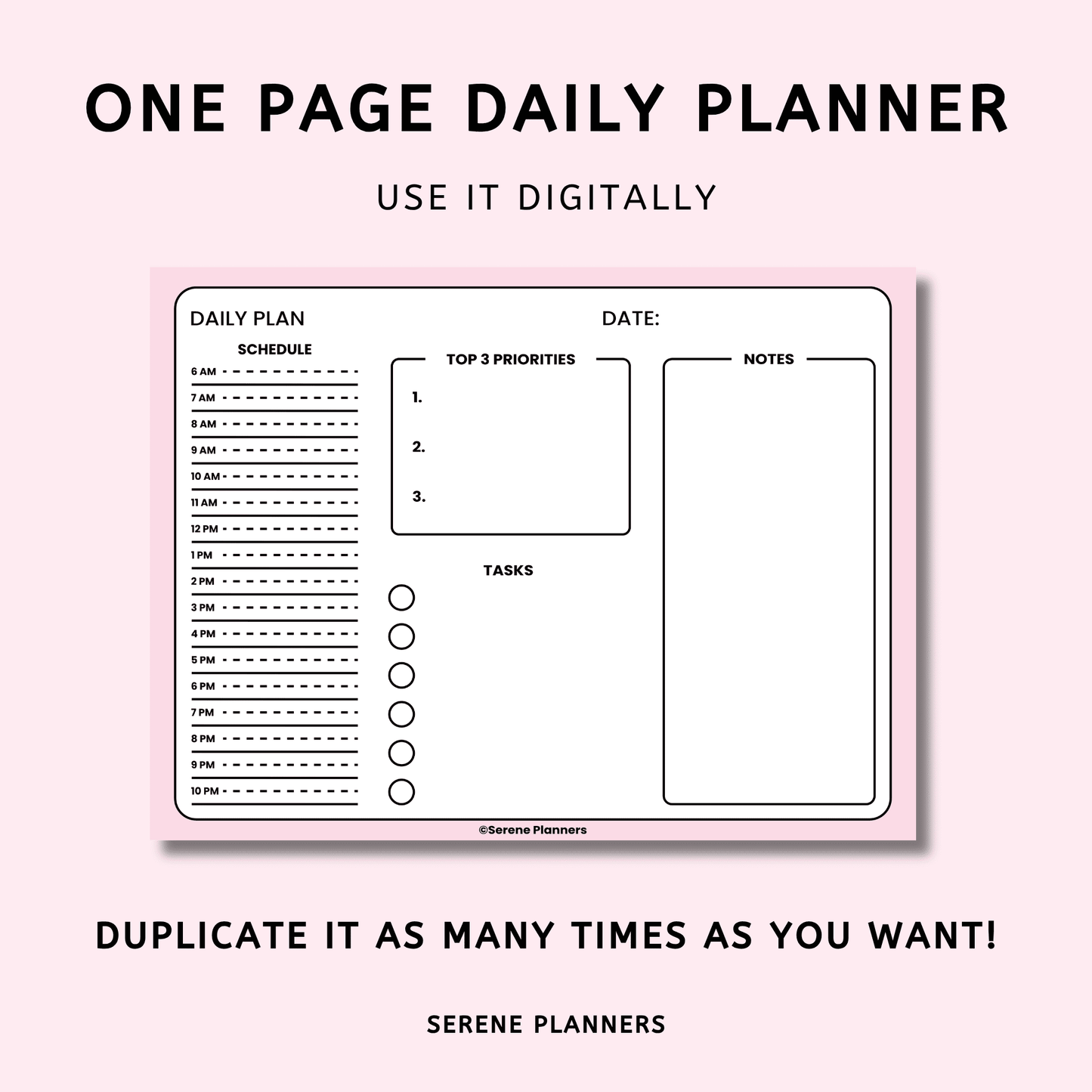 Landscape Daily Planner