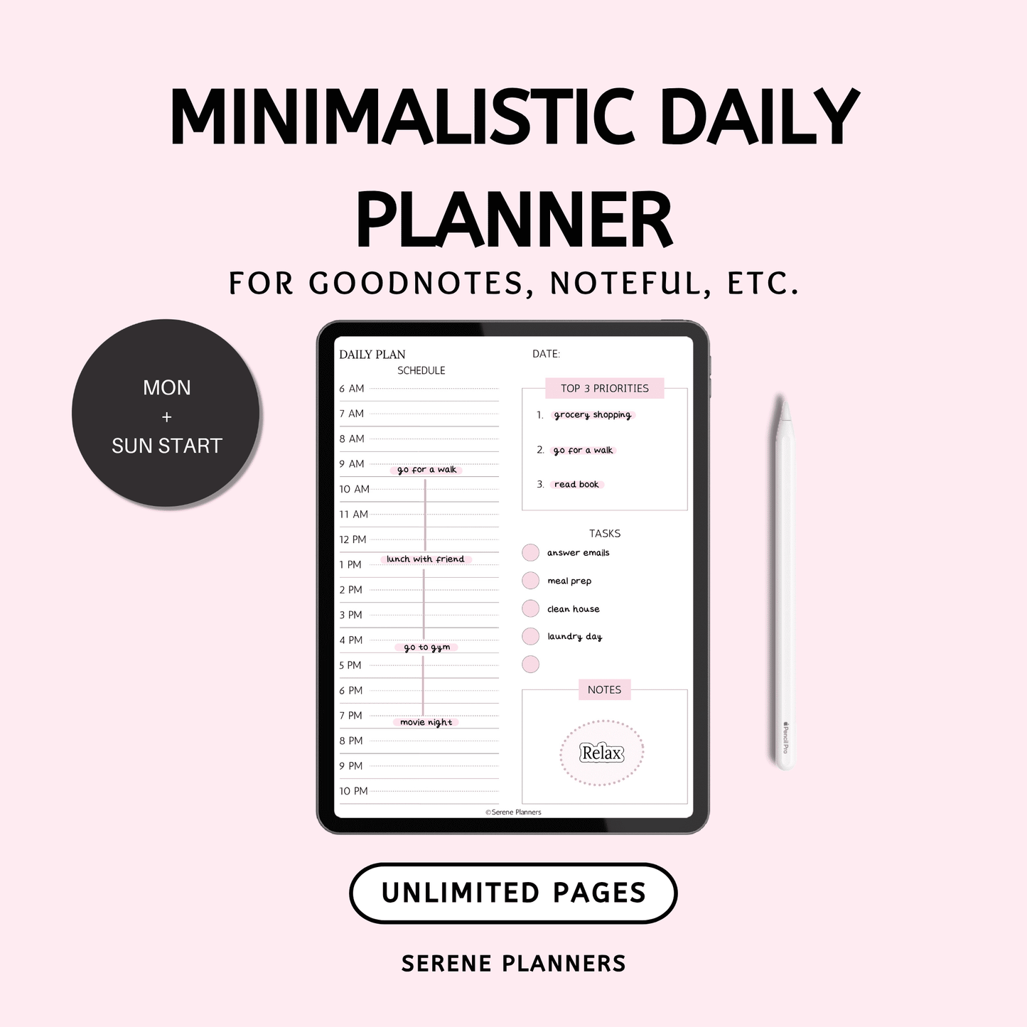 Minimalistic Daily Planner