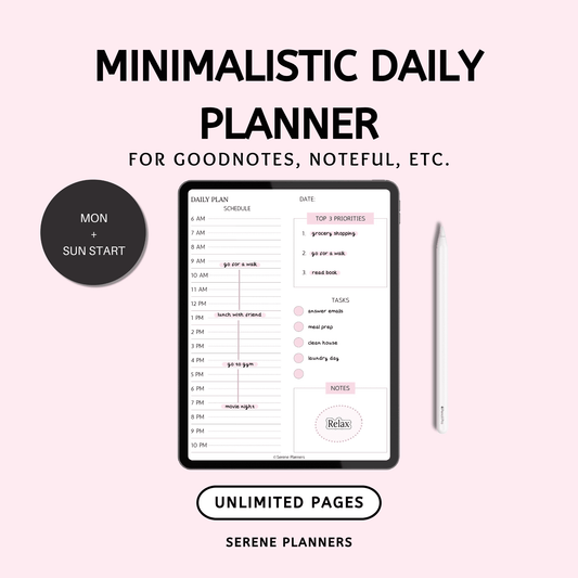 Minimalistic Daily Planner