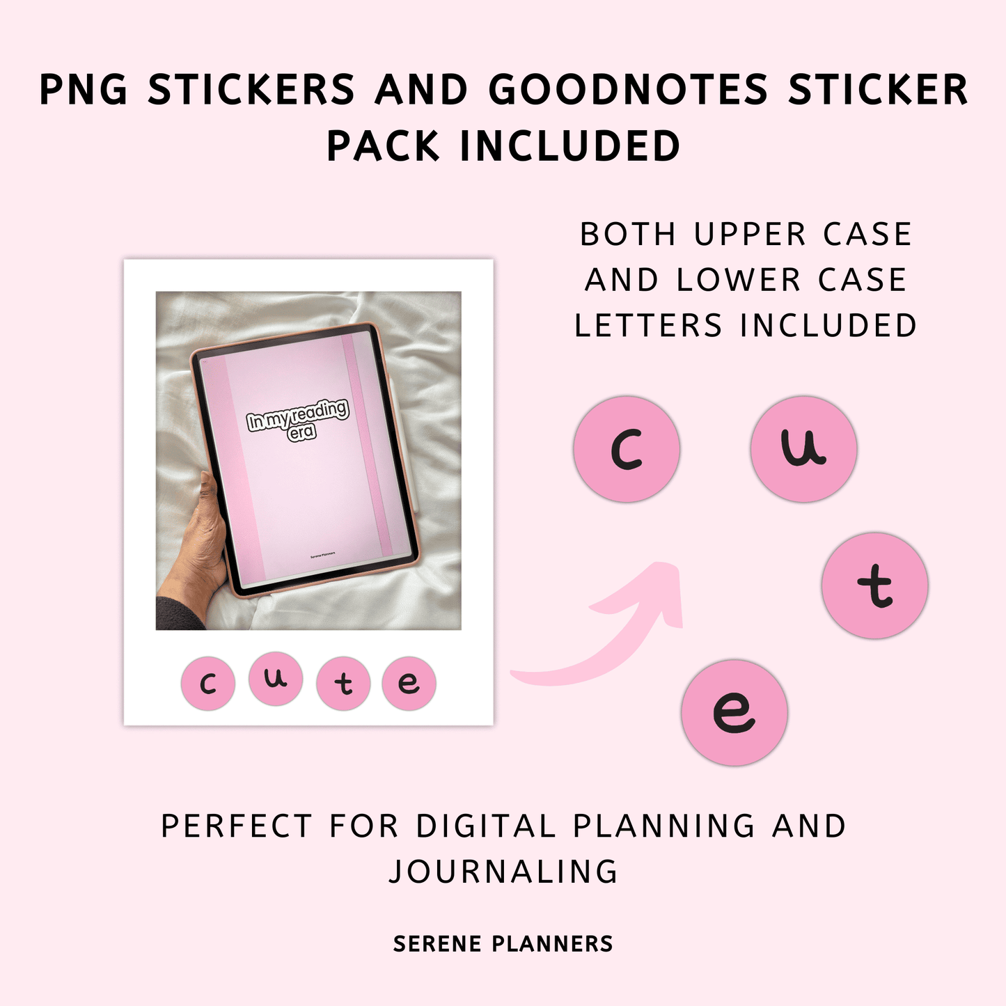 Dark Pink Letter Stickers