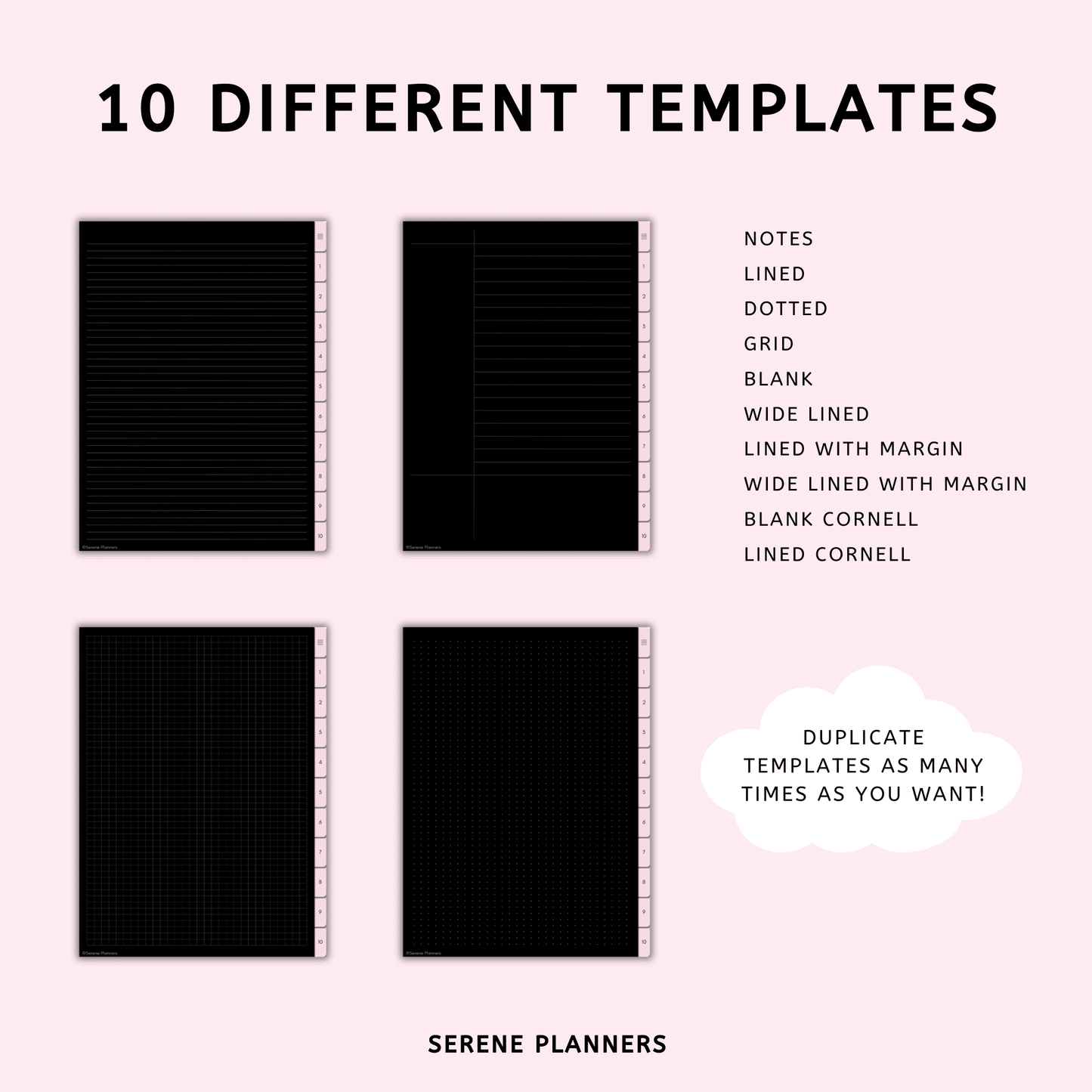 Dark Digital Notebook