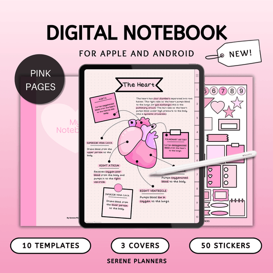 Digitizable Notebook Digital Notebook – Serene Planners