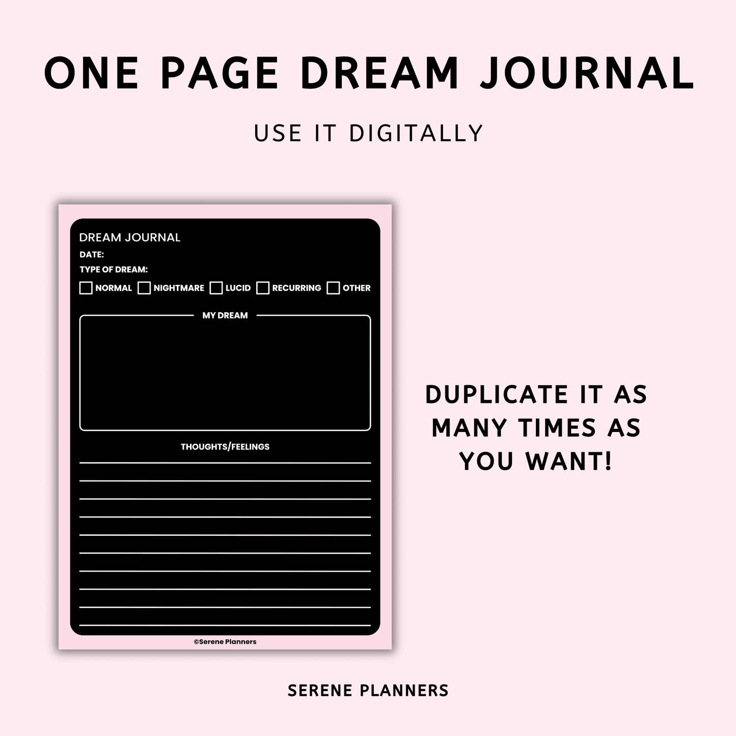 Dark Dream Journal