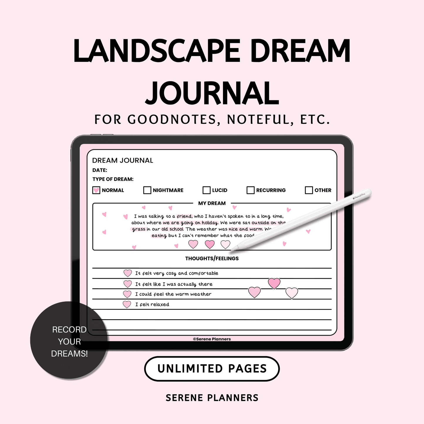 Landscape Dream Journal