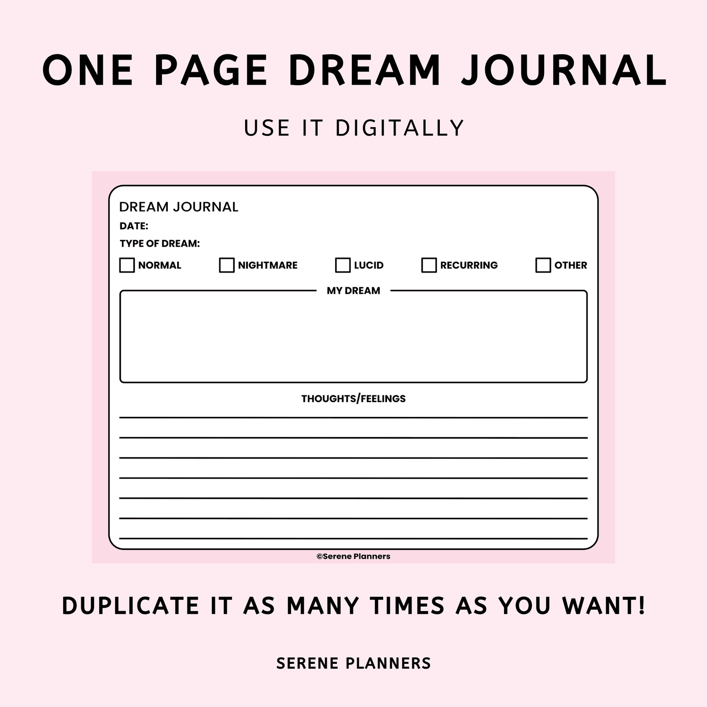 Landscape Dream Journal