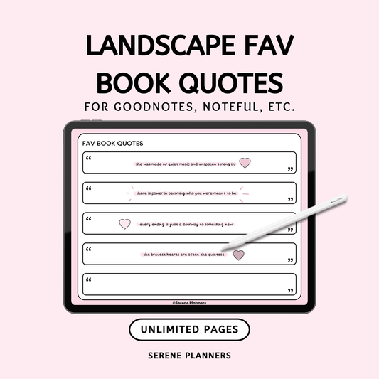 Landscape Fav Book Quotes