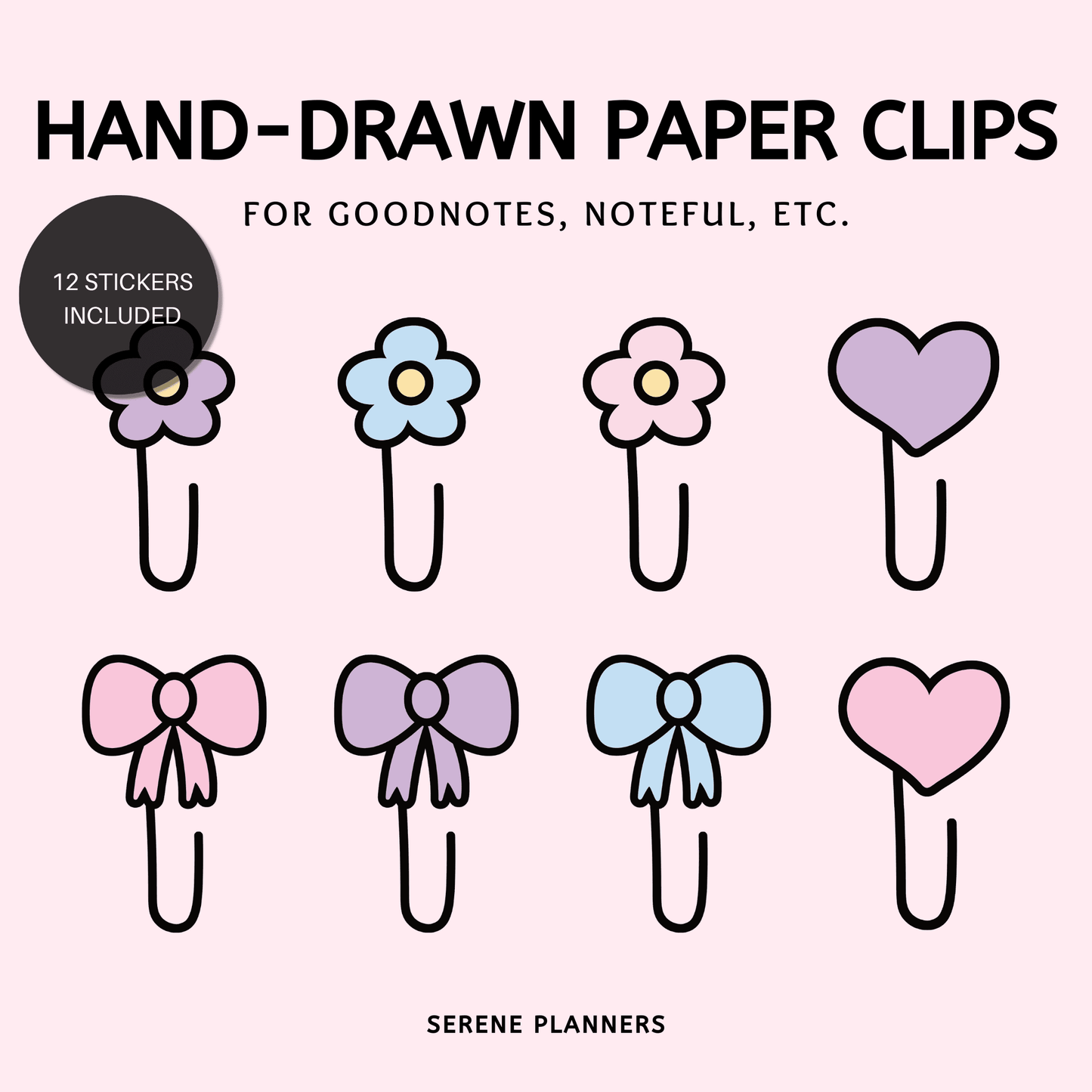 Hand-Drawn Paper Clips