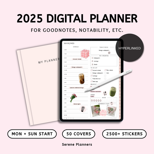 2025 Digital Planner - Pink
