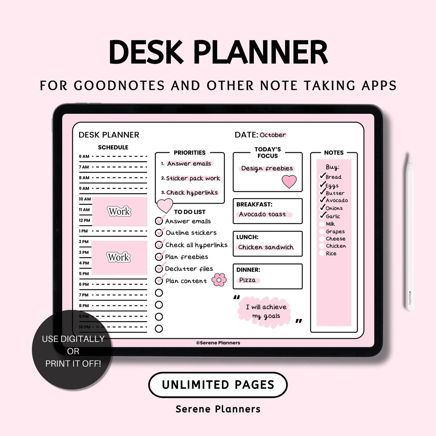 Desk Planner