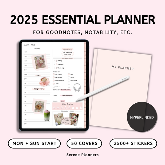 2025 Essential Planner - Pink