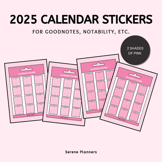 2025 Calendar Stickers