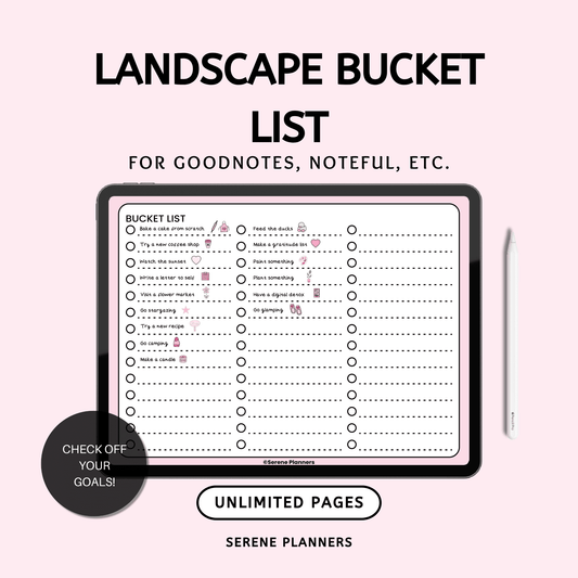 Landscape Bucket List
