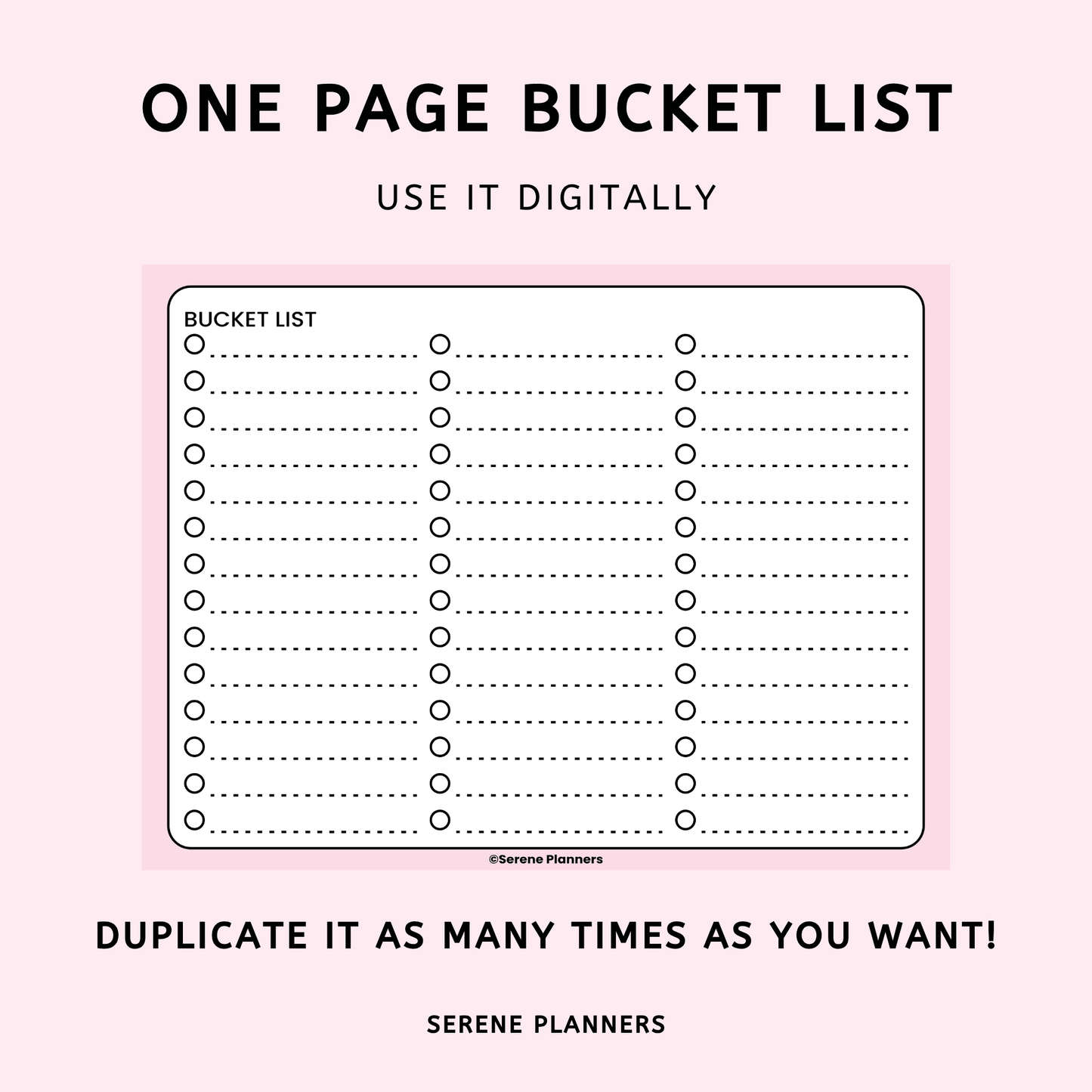 Landscape Bucket List