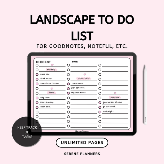 Landscape To Do List