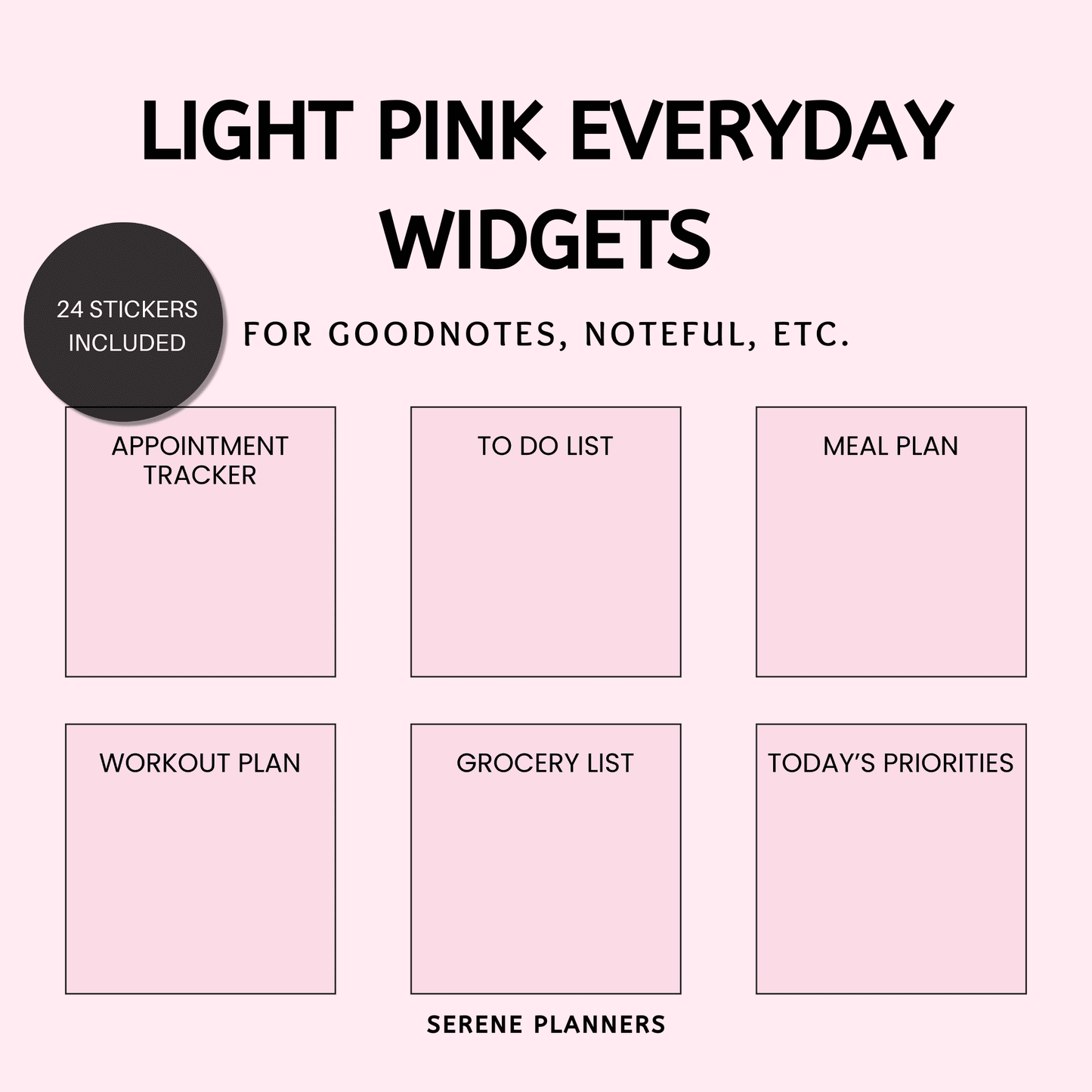 Light Pink Everyday Widgets