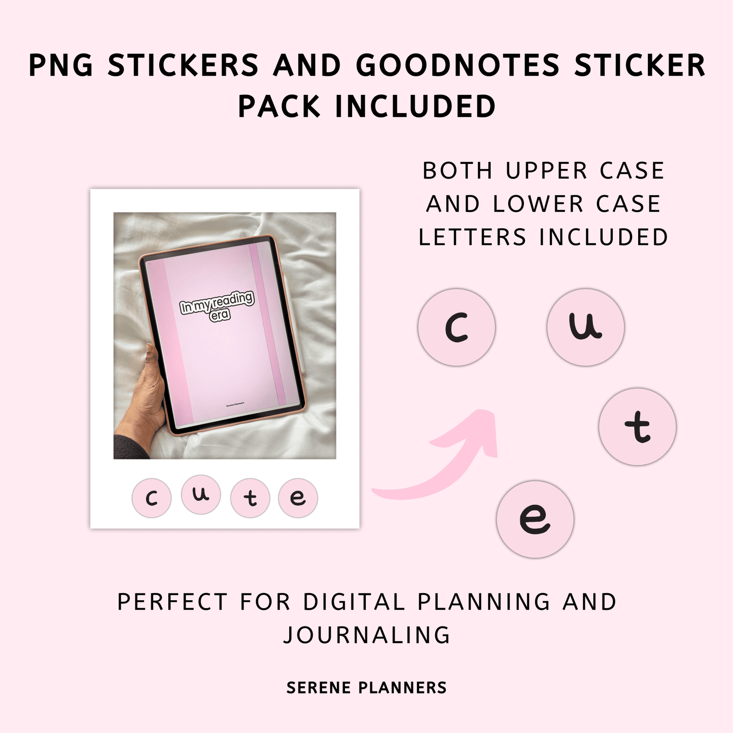 Light Pink Letter Stickers