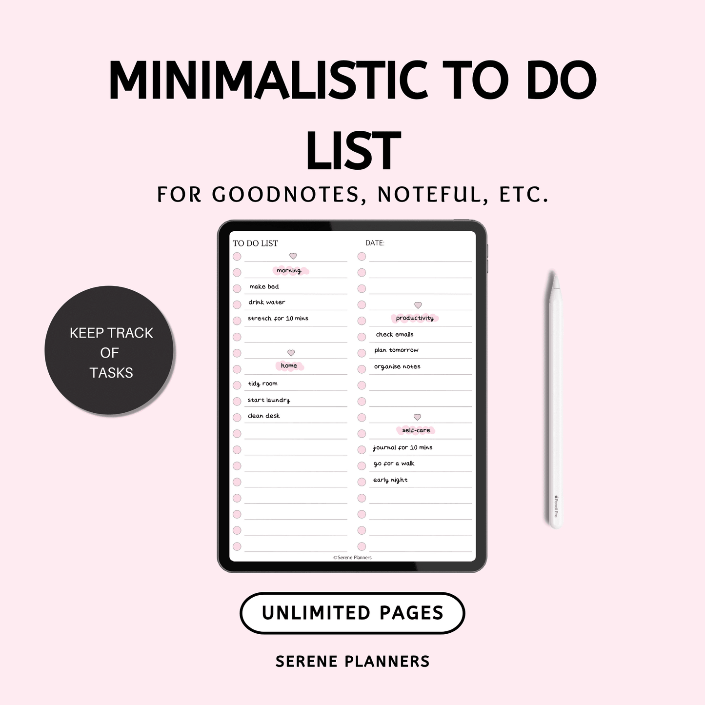 Minimalistic To Do List