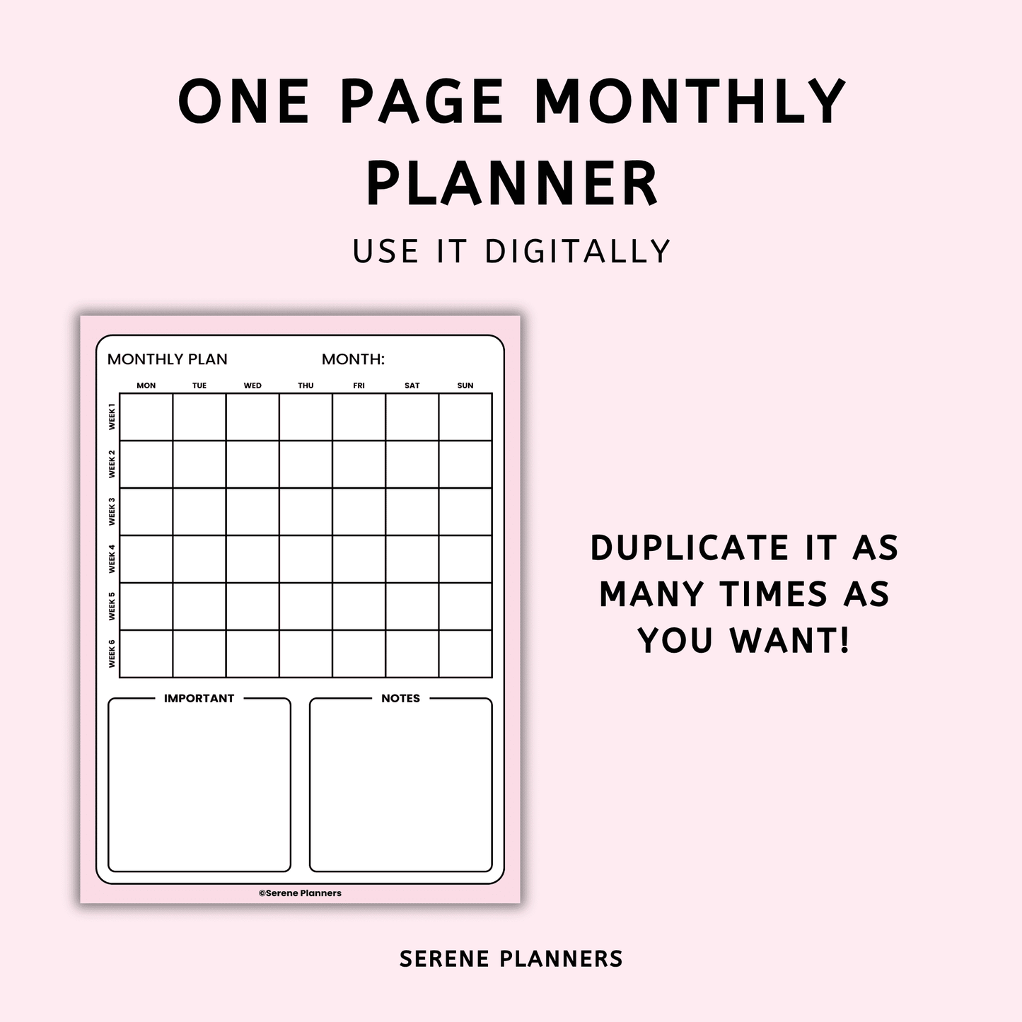 Monthly Planner