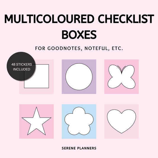 Multicoloured Checklist Boxes