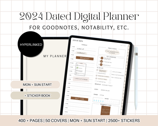 2024 Yearly Planner - Neutral