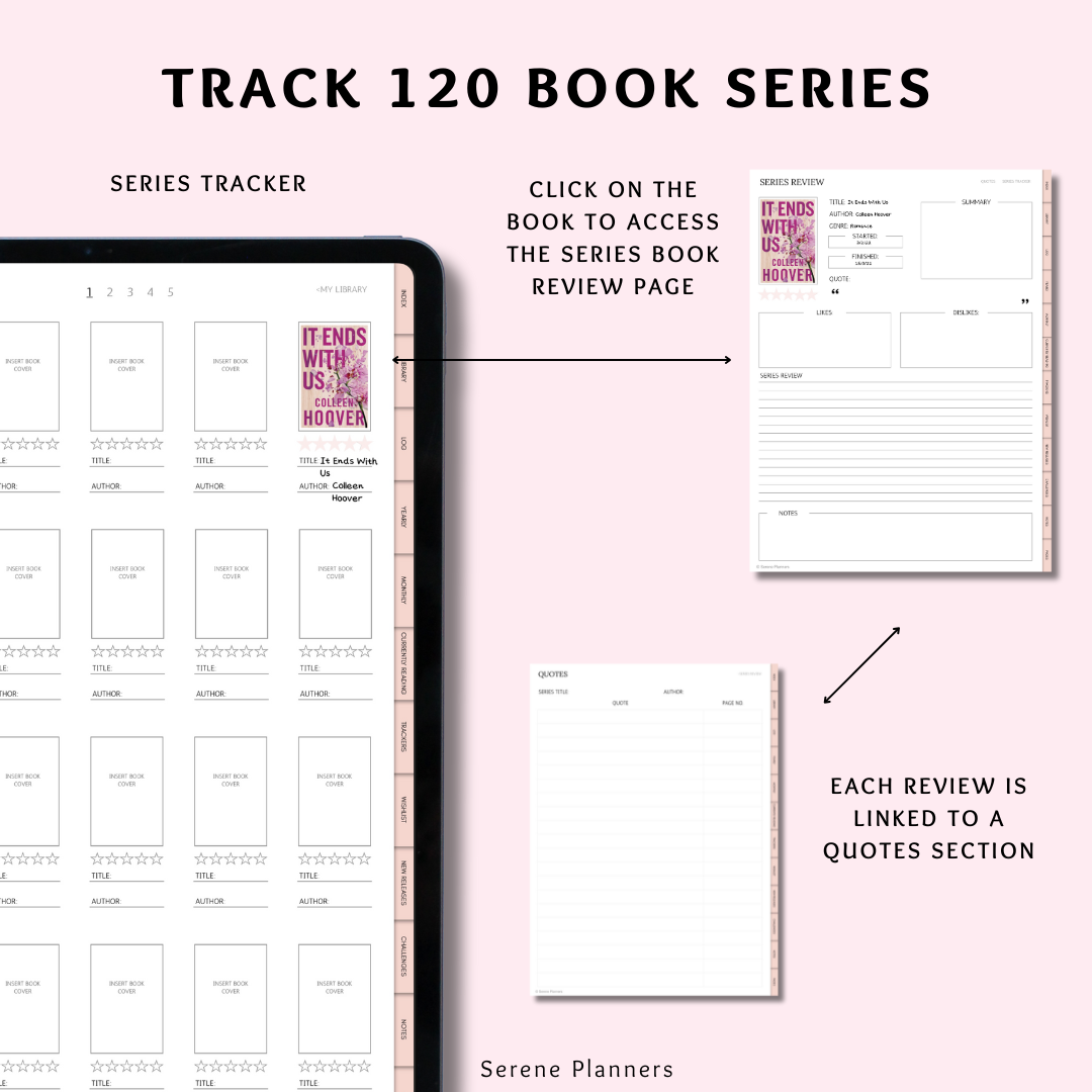 Pink Reading Journal