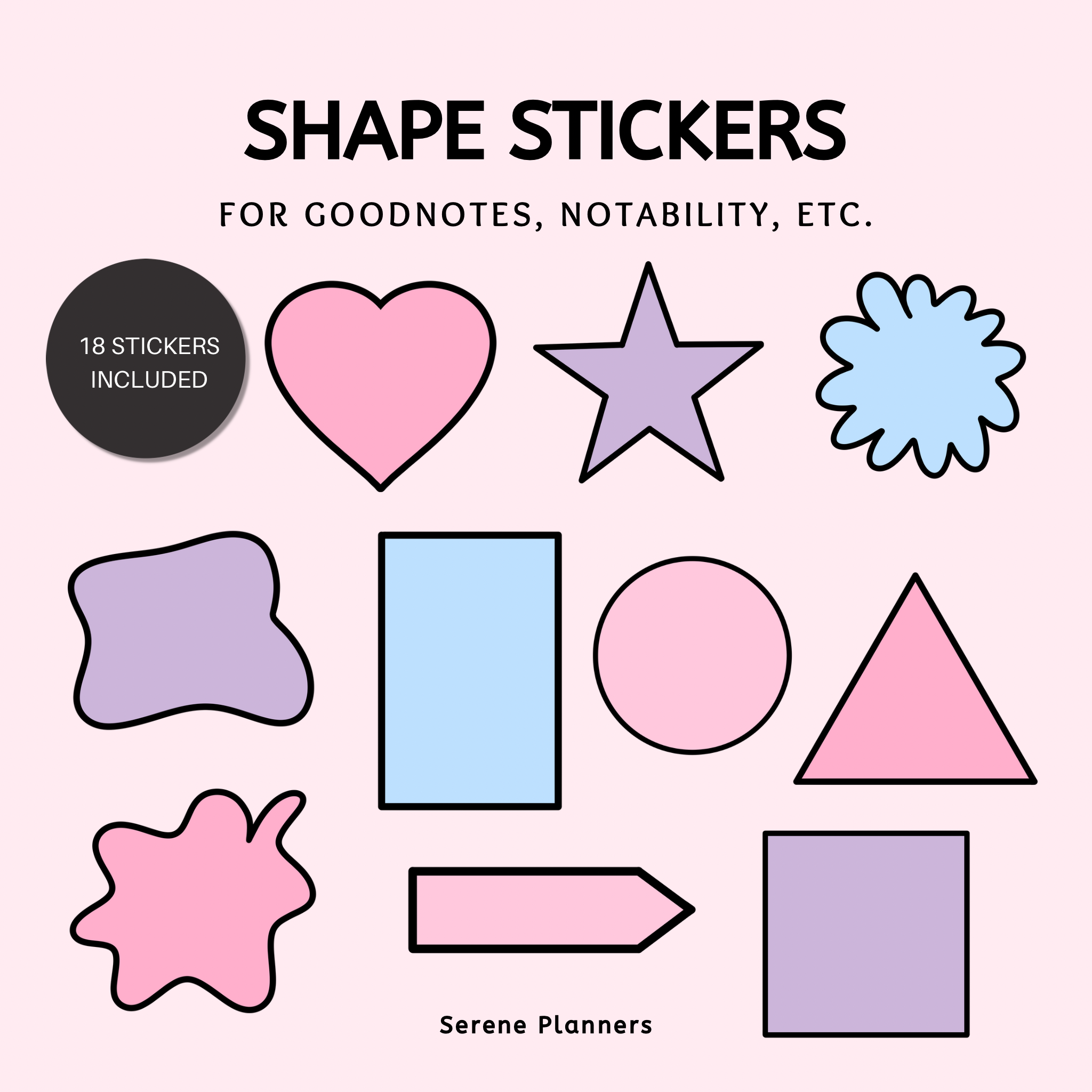 Shape Stickers – Serene Planners