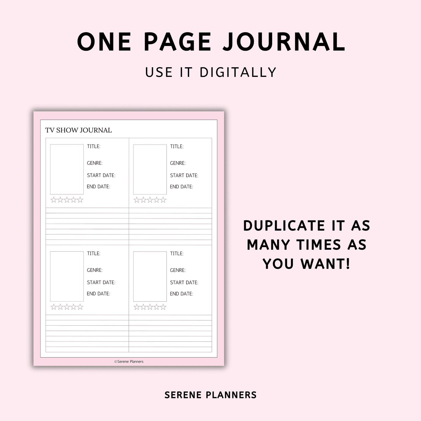 TV Show Journal