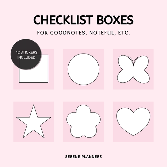Checklist Boxes